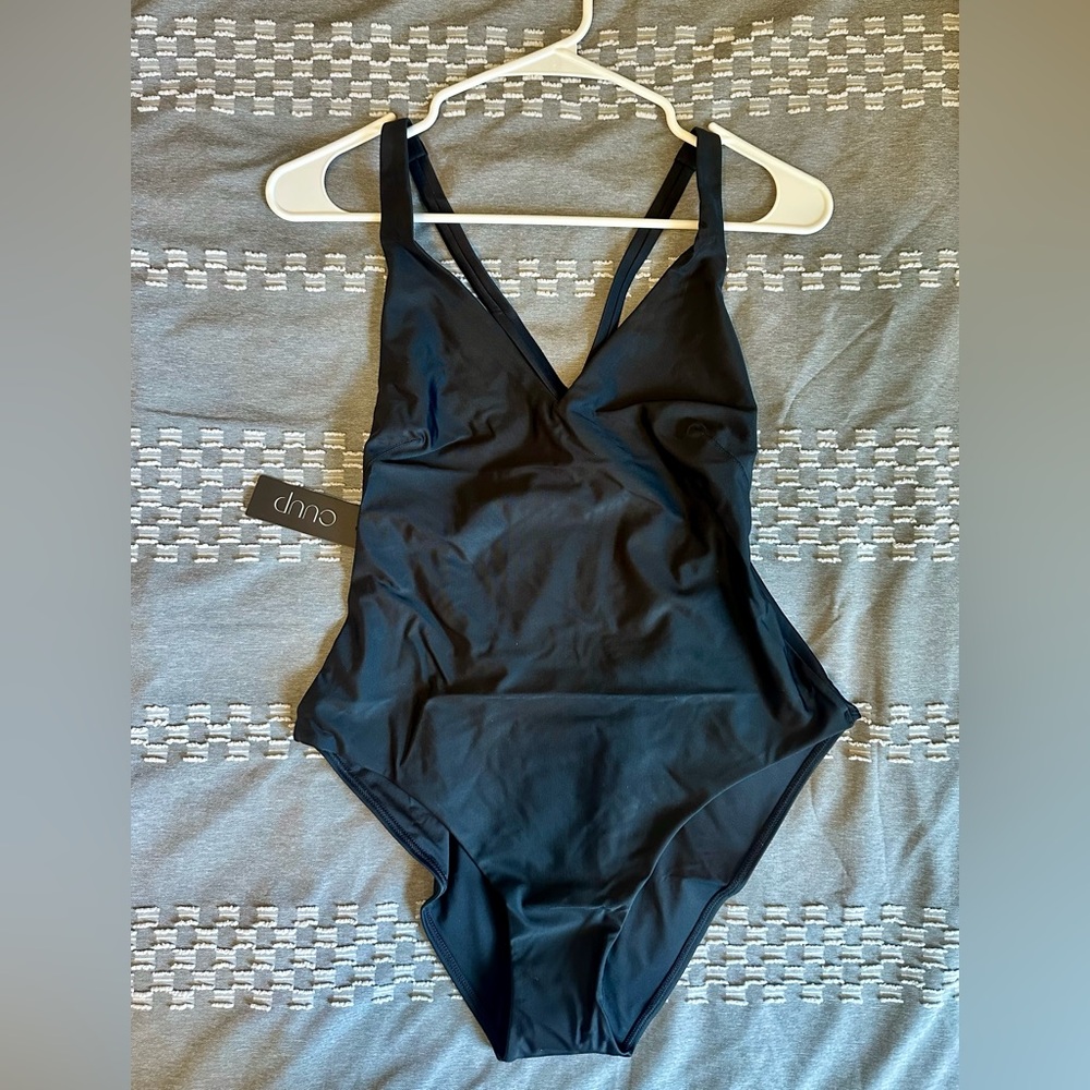NWT CUUP black one-piece swimsuit, size XL (Cup A-C) fits size 12/36-38C.